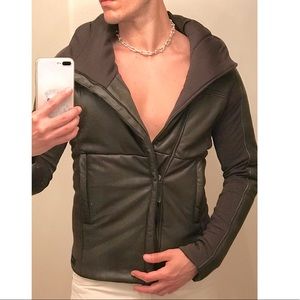 Leather Emporio Armani jacket . Size 46 . US small-Medium